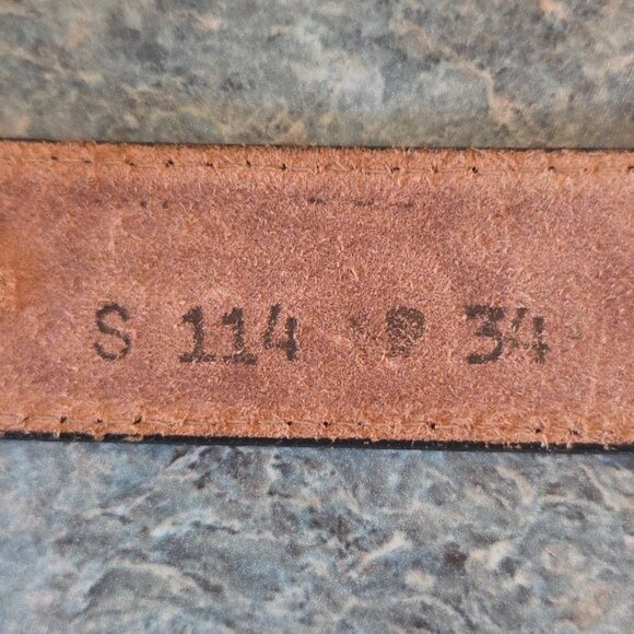 Nocona Black Leather Belt with Silver Buckle - Picture 8 of 13